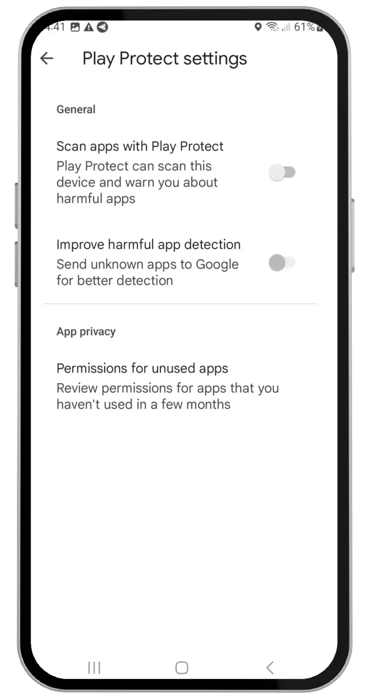 warning-google-protect-disabled