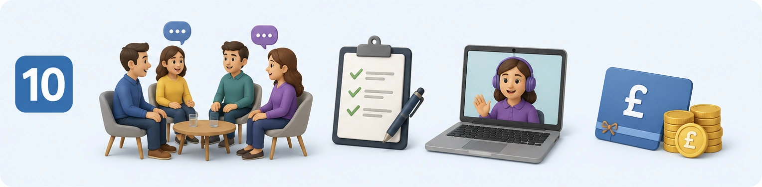 Focus groups, paid research studies and film extra work as ways to earn extra money in the UK