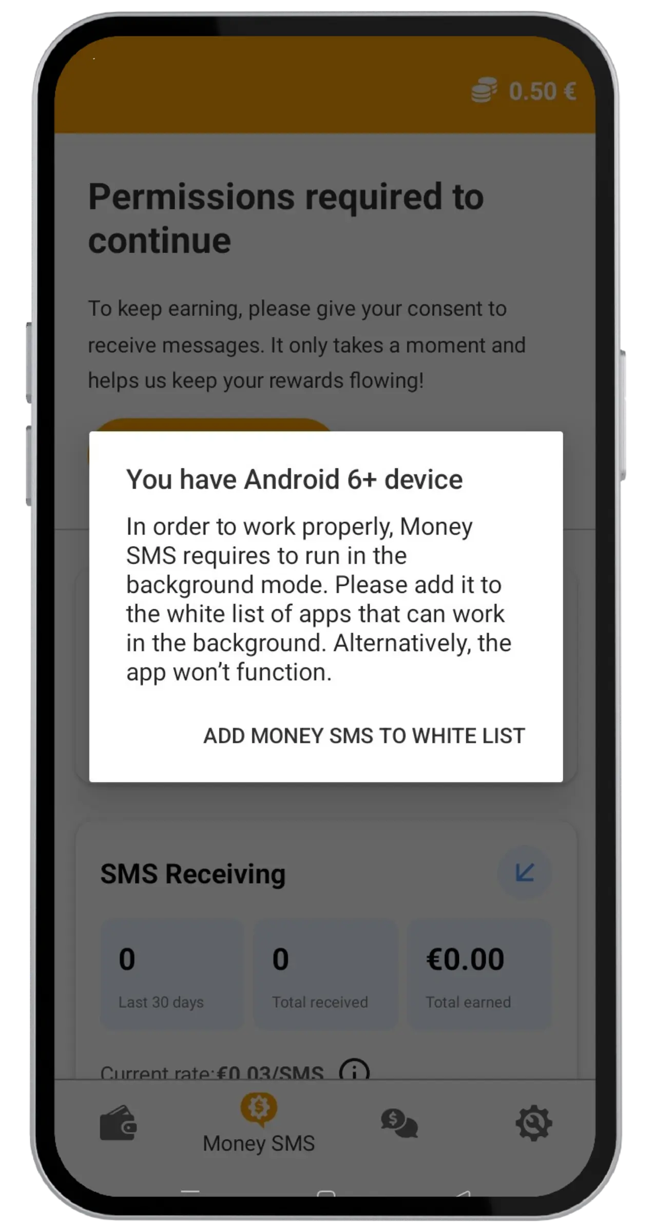 Dodajte aplikaciju na belu listu