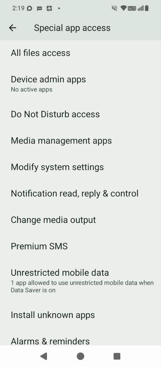 Botão de ativação do envio de SMS do Money SMS