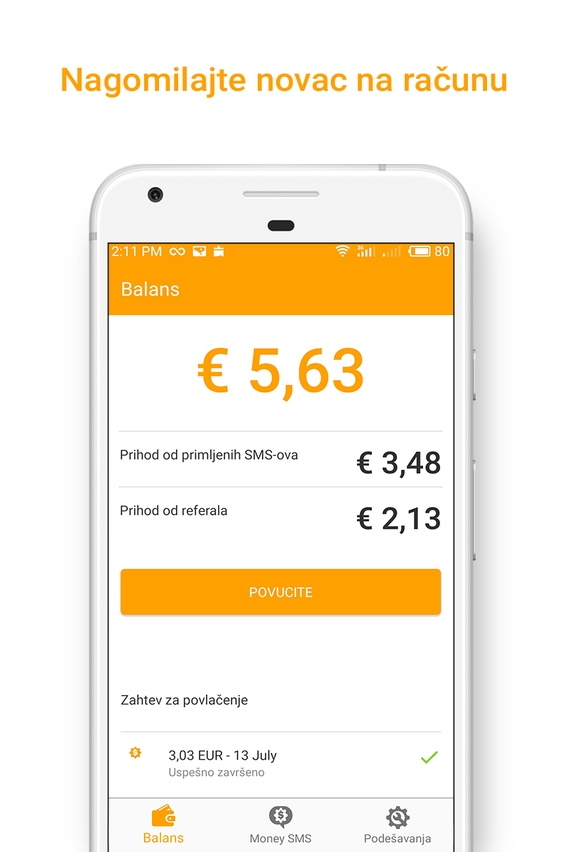 Money SMS app - Nagomilajte novac na računu - 03-screenshot